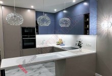 П — образная кухня №06